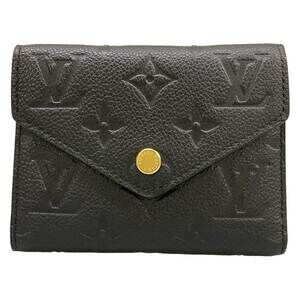 Louis Vuitton Portefeuille Victorine Monogram Empreinte Trifold Wallet M64060